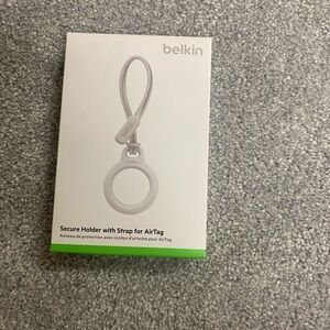 Belkin Secure Holder with Strap for AirTag - Gray